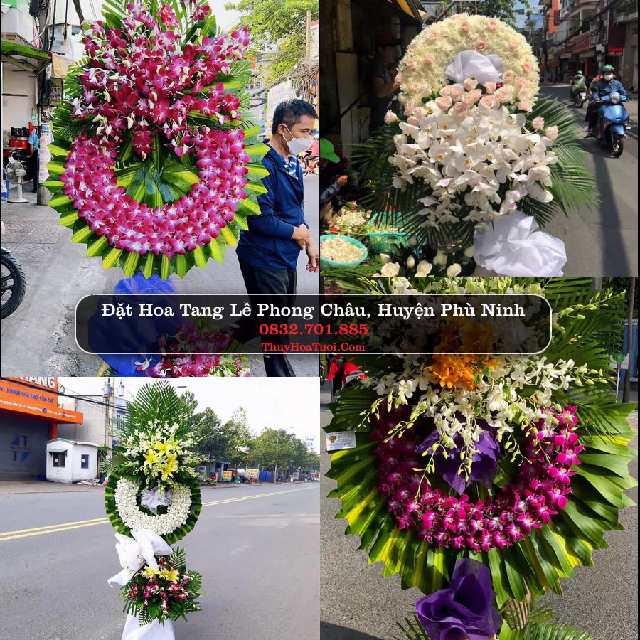 Kệ hoa tang lễ giao tại Phong Châu, Phú Thọ