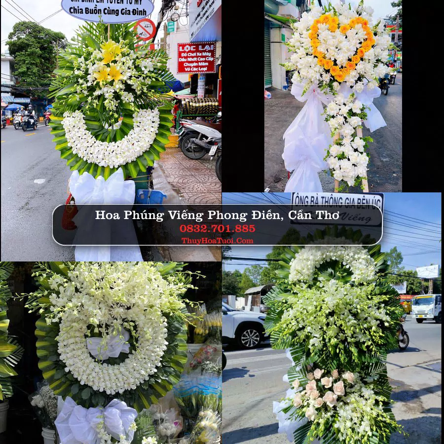 Kệ hoa tang lễ giao tại Phong Điền, Cần Thơ