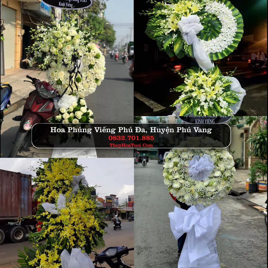 Vòng hoa chia buồn Phú Đa - ThuyHoaTuoi.Com