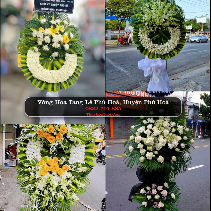 Vòng hoa chia buồn Phú Hoà - ThuyHoaTuoi.Com