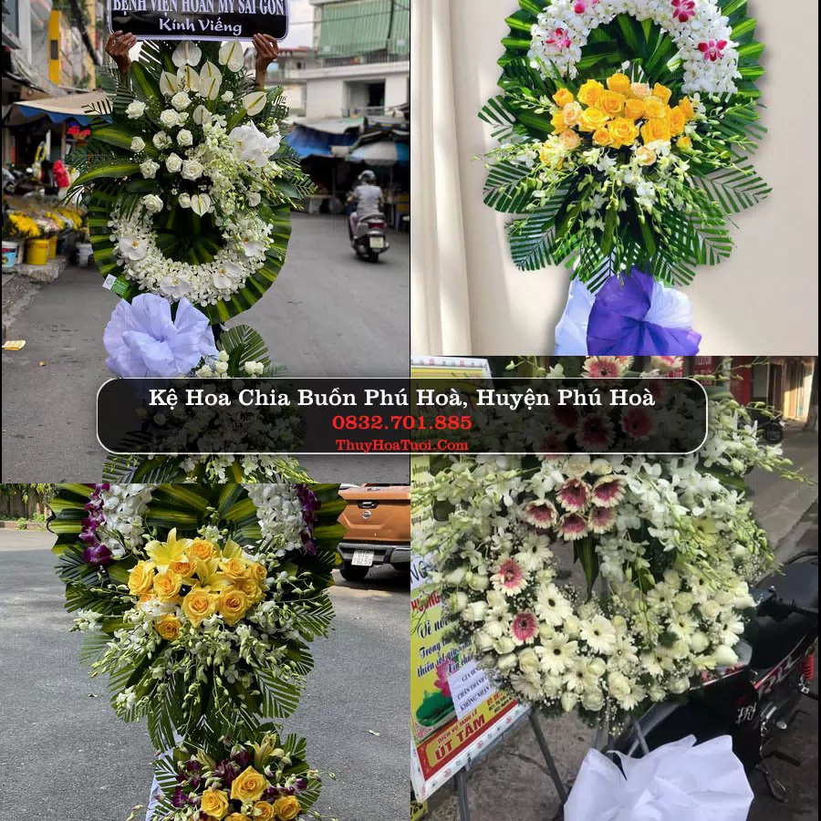 Kệ hoa tang lễ giao tại Phú Hoà, Phú Yên