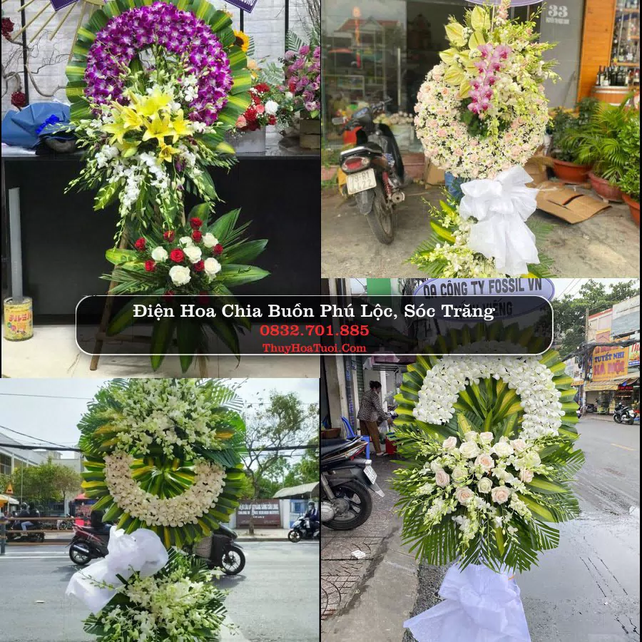 Vòng hoa chia buồn Phú Lộc - ThuyHoaTuoi.Com
