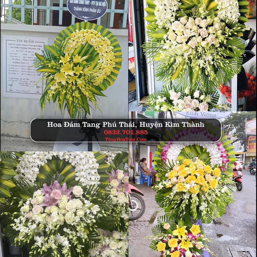 Kệ hoa tang lễ giao tại Phú Thái, Hải Dương