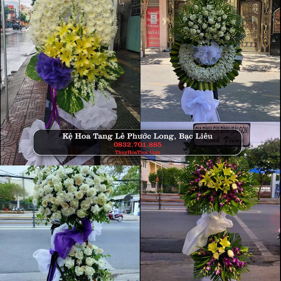 Vòng hoa chia buồn Phước Long, Bạc Liêu - ThuyHoaTuoi.Com