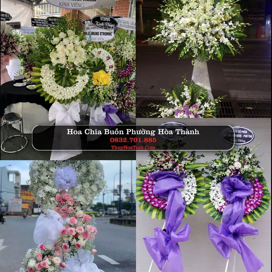 Vòng hoa chia buồn Phường Hòa Thành, Cà Mau - ThuyHoaTuoi.Com