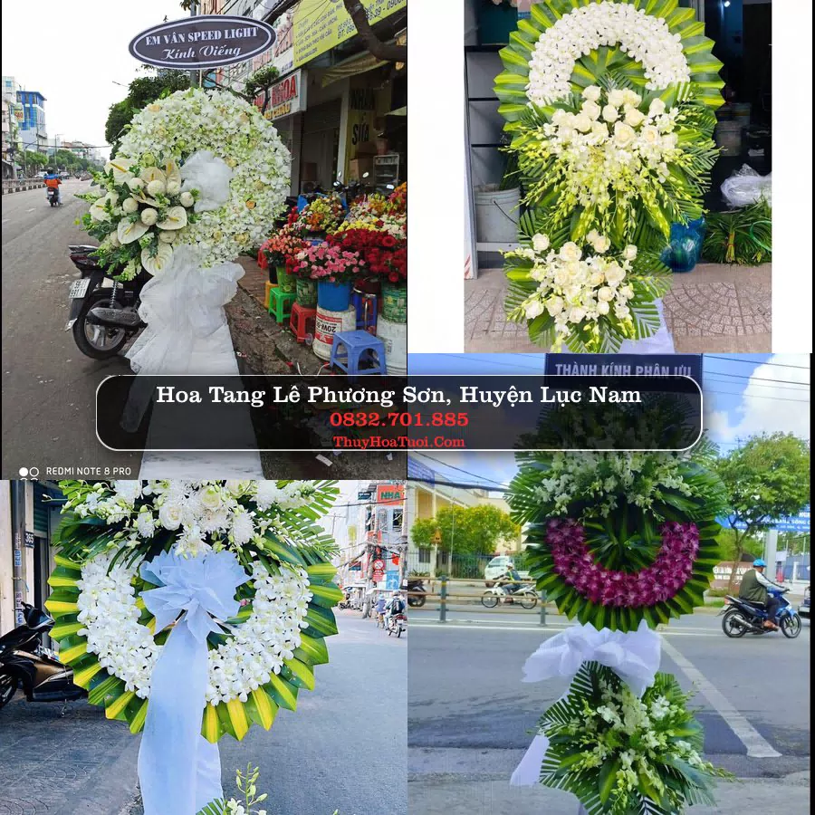 Vòng hoa chia buồn Phương Sơn - ThuyHoaTuoi.Com
