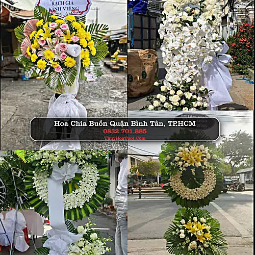 Đặt Vòng Hoa Chia Buồn tại Quận Bình Tân, TP.HCM (Cũ)