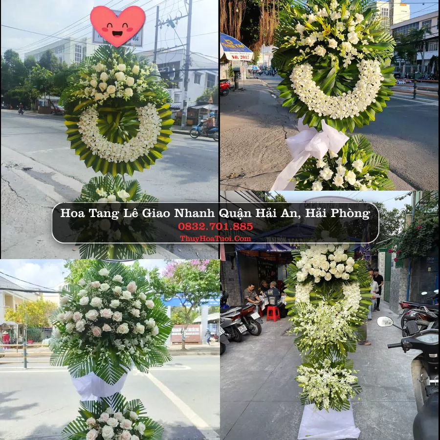 Vòng hoa chia buồn Quận Hải An - ThuyHoaTuoi.Com
