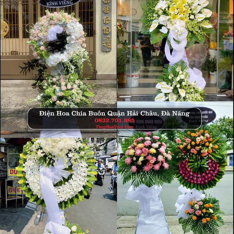 Vòng hoa chia buồn Quận Hải Châu, Đà Nẵng - ThuyHoaTuoi.Com