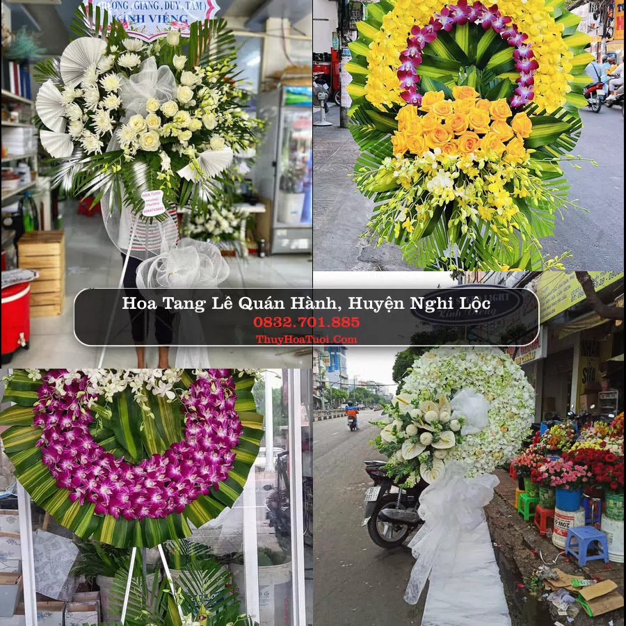 Kệ hoa tang lễ giao tại Quán Hành, Nghệ An