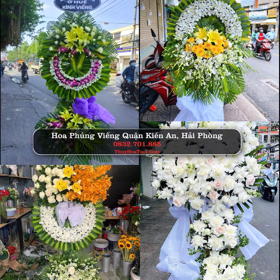 Vòng hoa chia buồn Quận Kiến An - ThuyHoaTuoi.Com