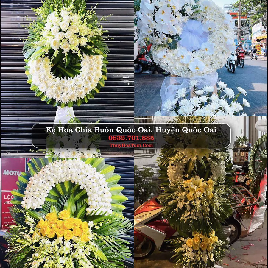 Vòng hoa chia buồn Quốc Oai - ThuyHoaTuoi.Com