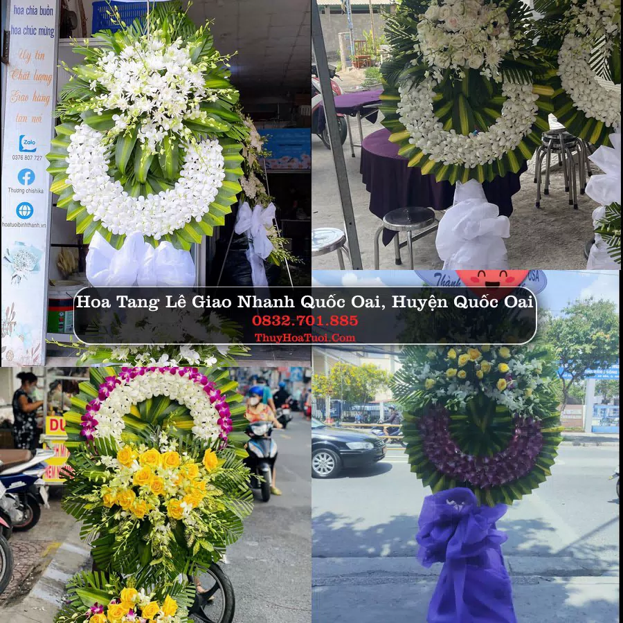 Kệ hoa tang lễ giao tại Quốc Oai, Hà Nội