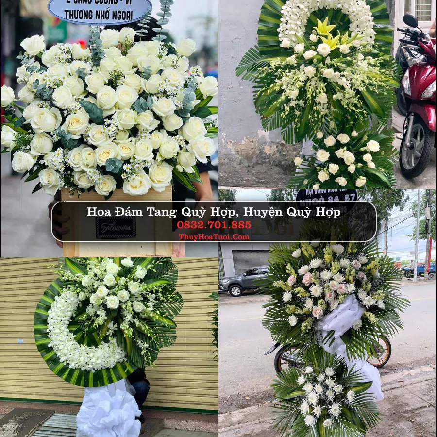 Vòng hoa chia buồn Quỳ Hợp - ThuyHoaTuoi.Com