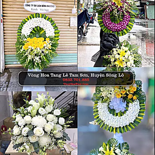 Đặt Vòng Hoa Chia Buồn tại Tam Sơn, Sông Lô, Vĩnh Phúc (Cũ)