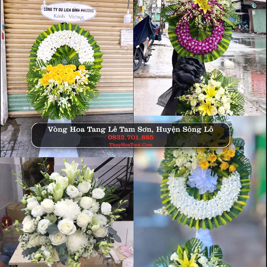 Đặt Vòng Hoa Chia Buồn tại Tam Sơn, Sông Lô, Vĩnh Phúc (Cũ)