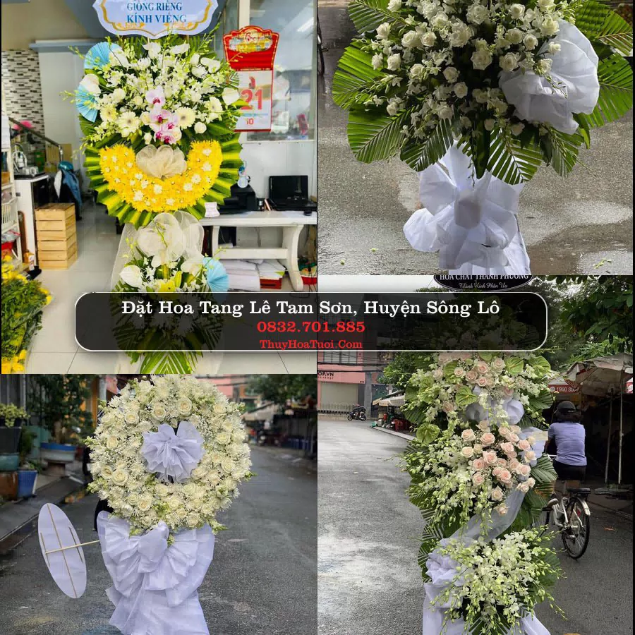 Kệ hoa tang lễ giao tại Tam Sơn, Vĩnh Phúc