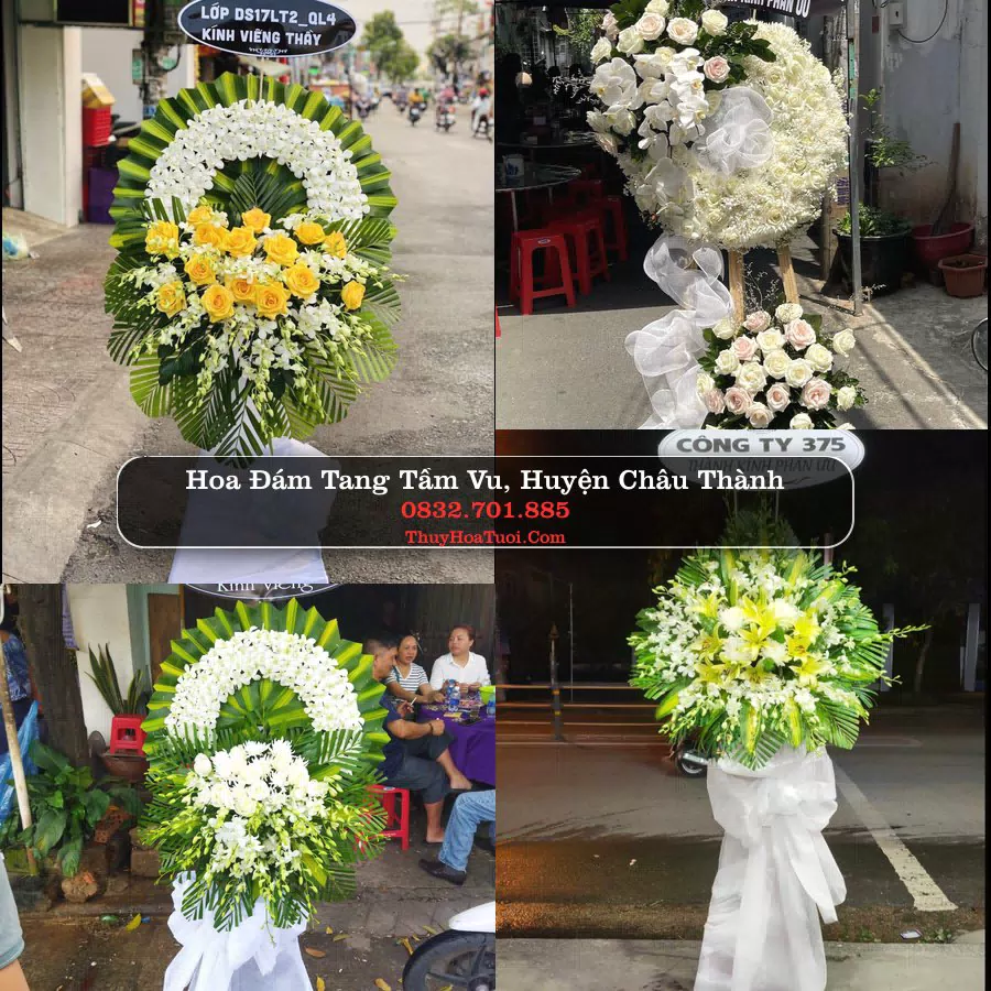 Đặt Vòng Hoa Đám Tang tại Tầm Vu, Châu Thành, Long An (Cũ)