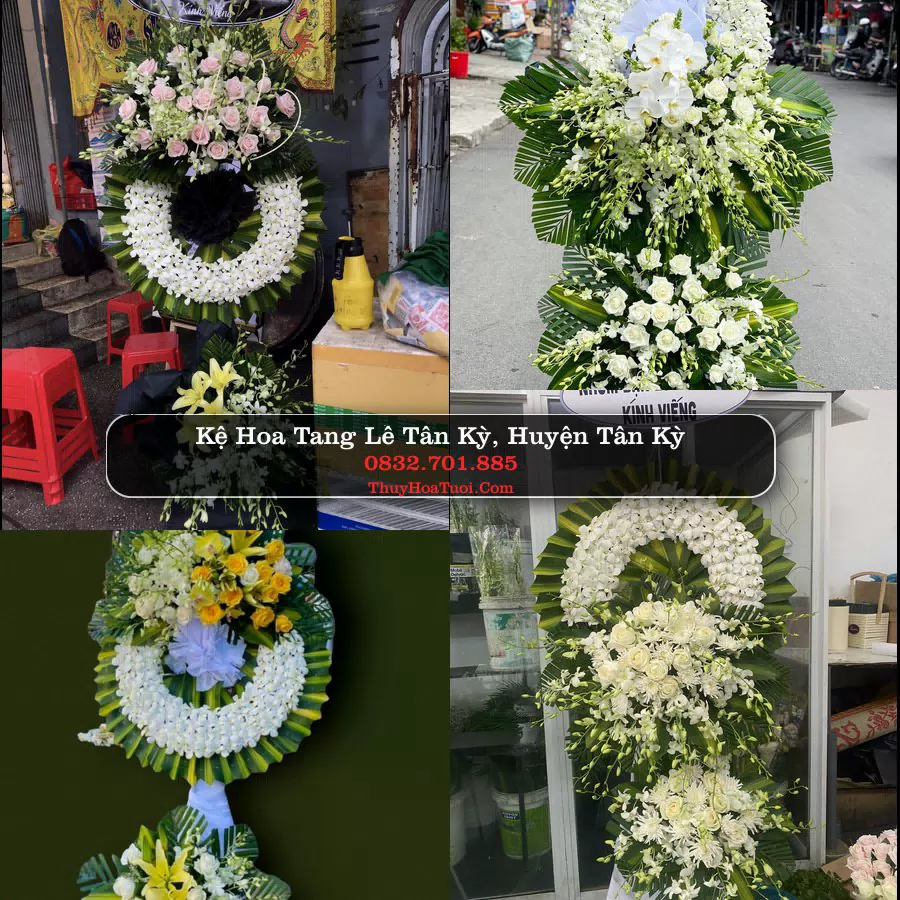 Kệ hoa tang lễ giao tại Tân Kỳ, Nghệ An