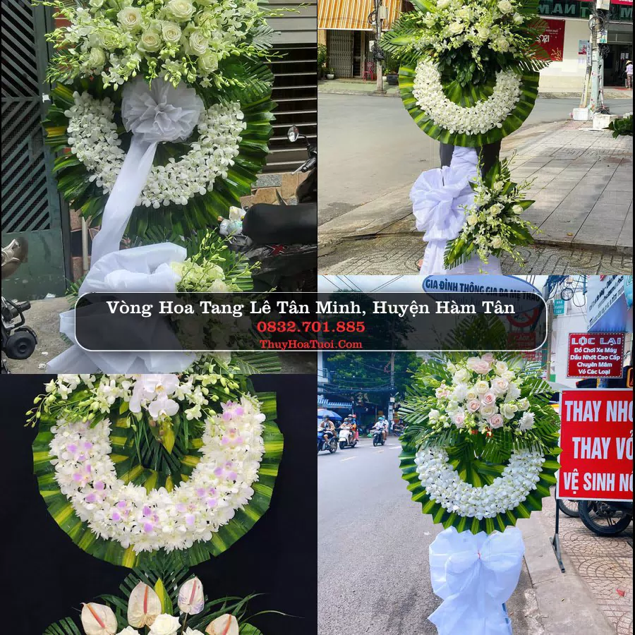 Kệ hoa tang lễ giao tại Tân Minh, Bình Thuận