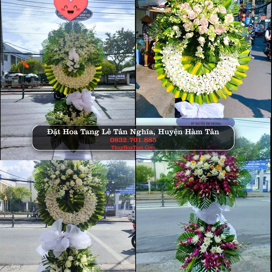 Kệ hoa tang lễ giao tại Tân Nghĩa, Bình Thuận
