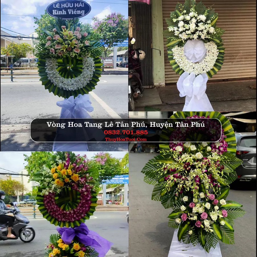 Vòng hoa chia buồn Tân Phú - ThuyHoaTuoi.Com
