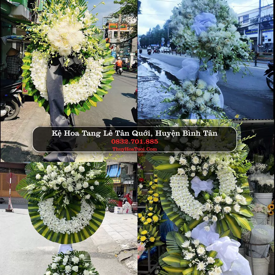 Kệ hoa tang lễ giao tại Tân Quới, Bình Tân