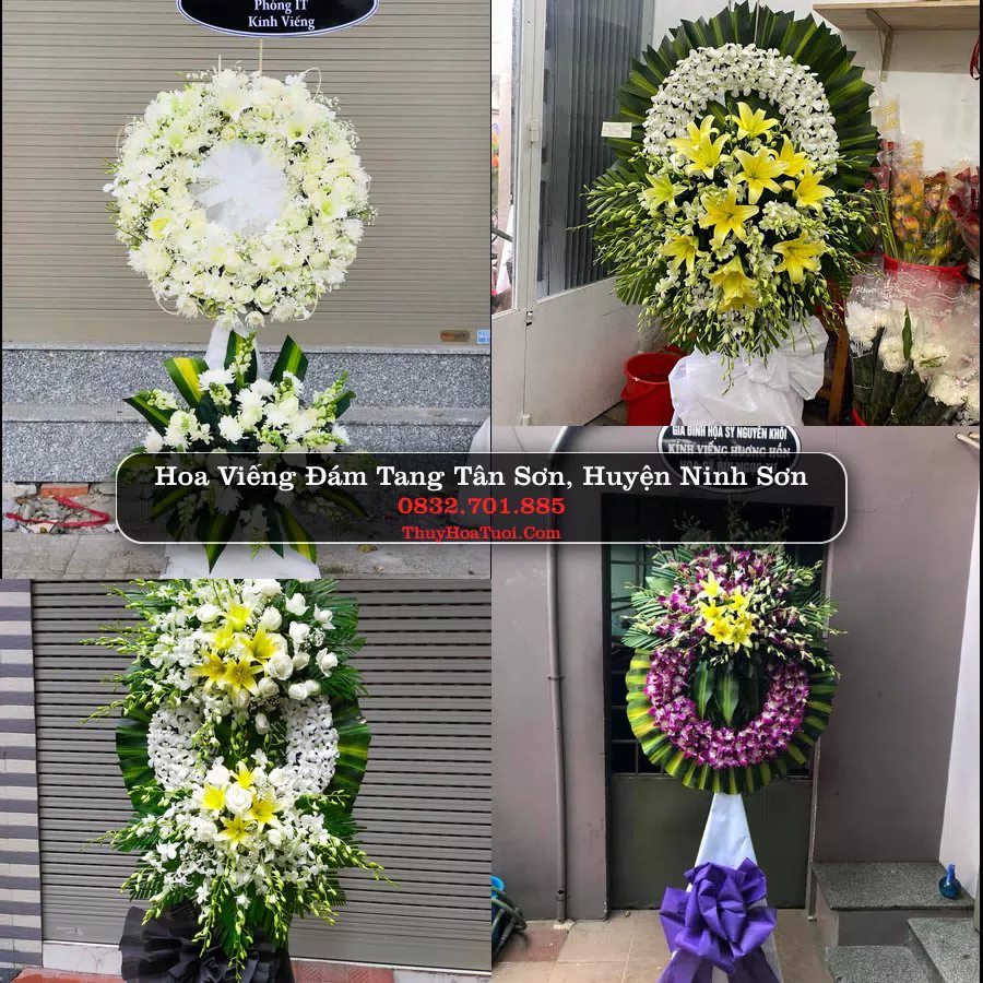 Kệ hoa tang lễ giao tại Tân Sơn, Ninh Thuận