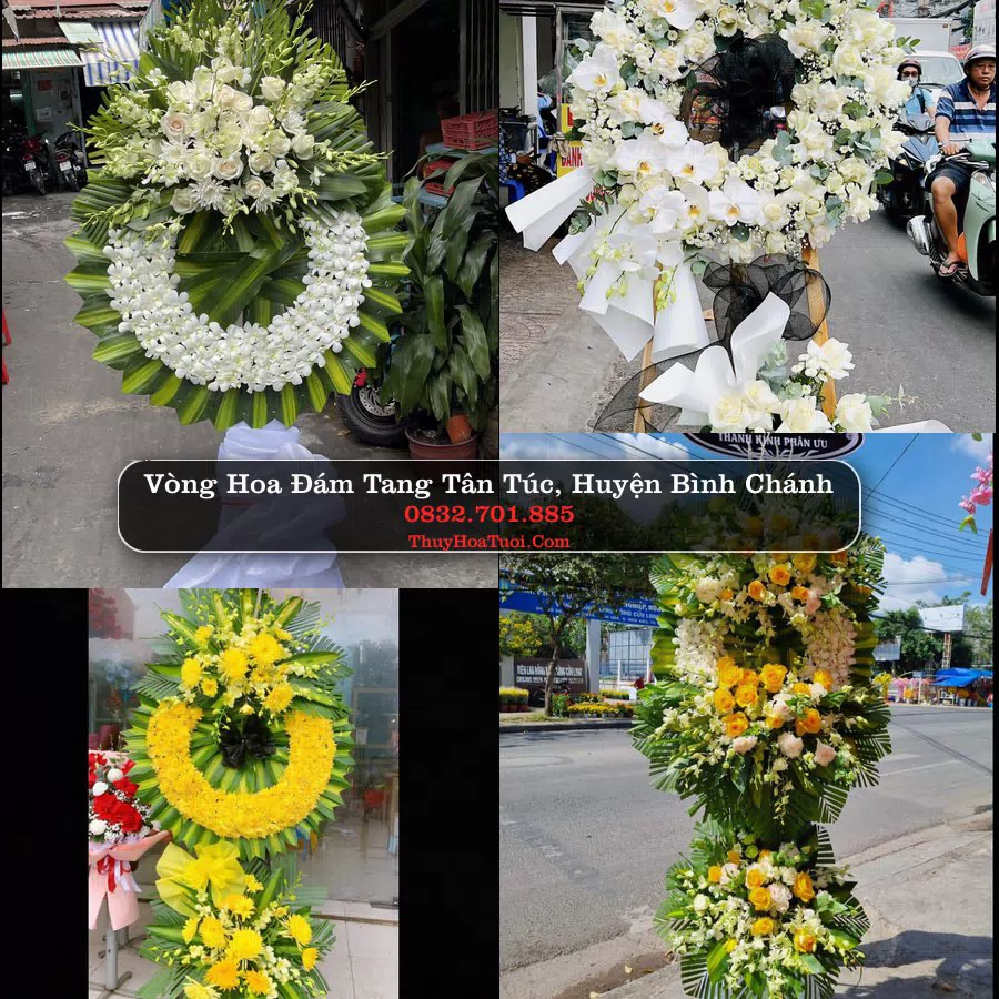 Đặt Hoa Chia Buồn tại Tân Túc, Bình Chánh, TP.HCM (Cũ)