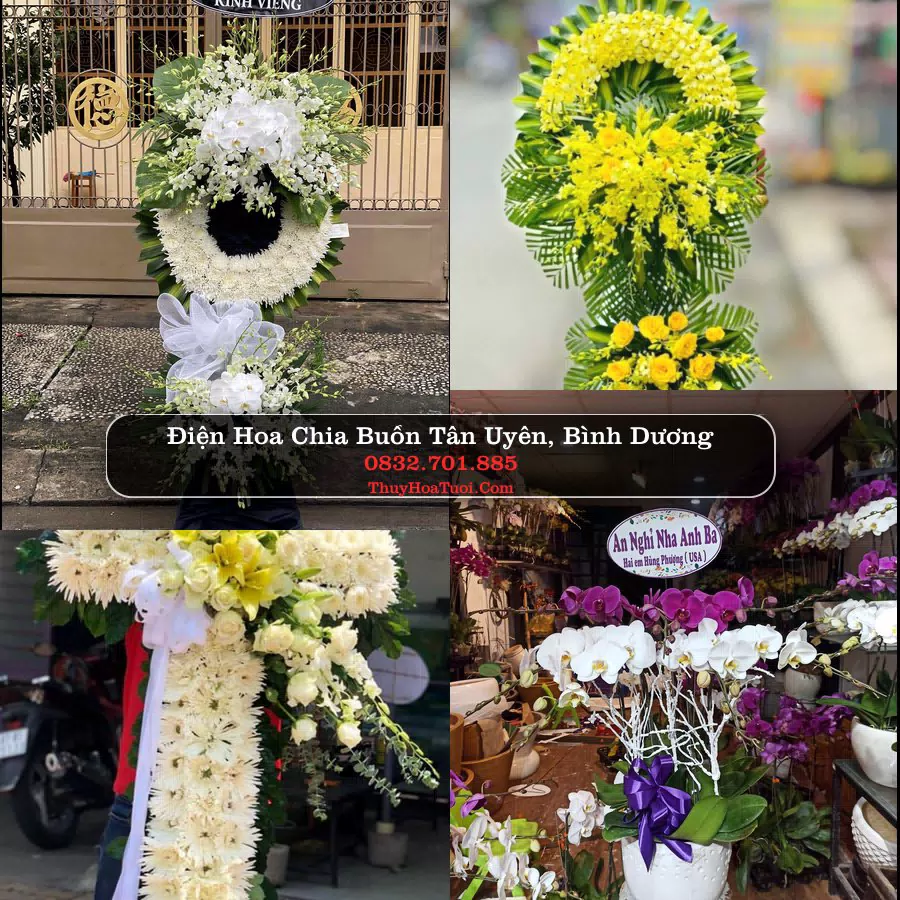 Kệ hoa tang lễ giao tại Tân Uyên, Bình Dương