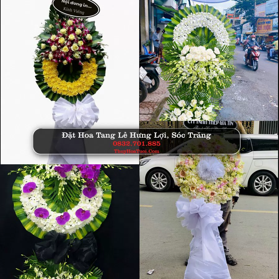 Vòng hoa chia buồn Hưng Lợi, Sóc Trăng - ThuyHoaTuoi.Com