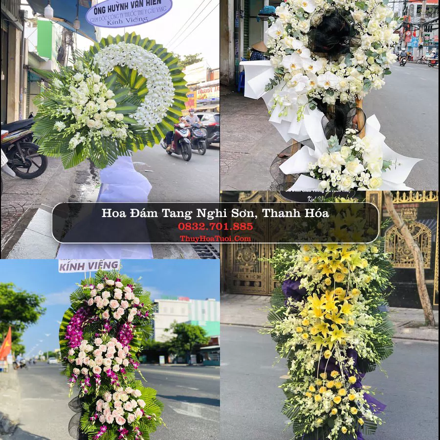 Vòng hoa chia buồn Nghi Sơn - ThuyHoaTuoi.Com