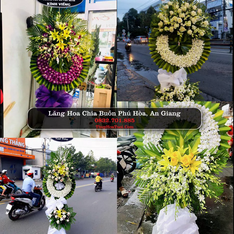 Vòng hoa chia buồn Phú Hòa - ThuyHoaTuoi.Com