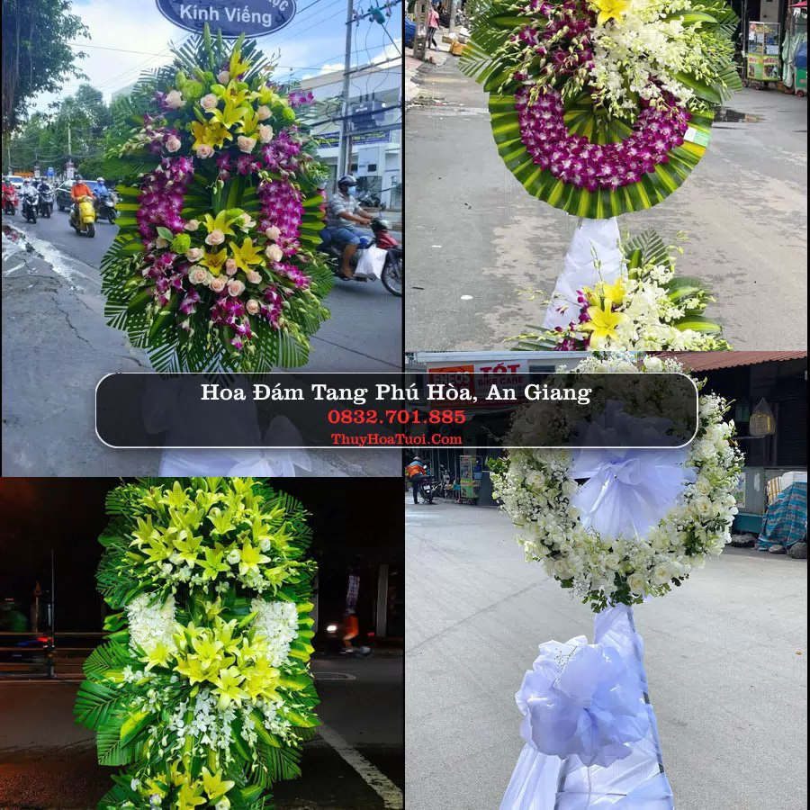 Kệ hoa tang lễ giao tại Phú Hòa, An Giang