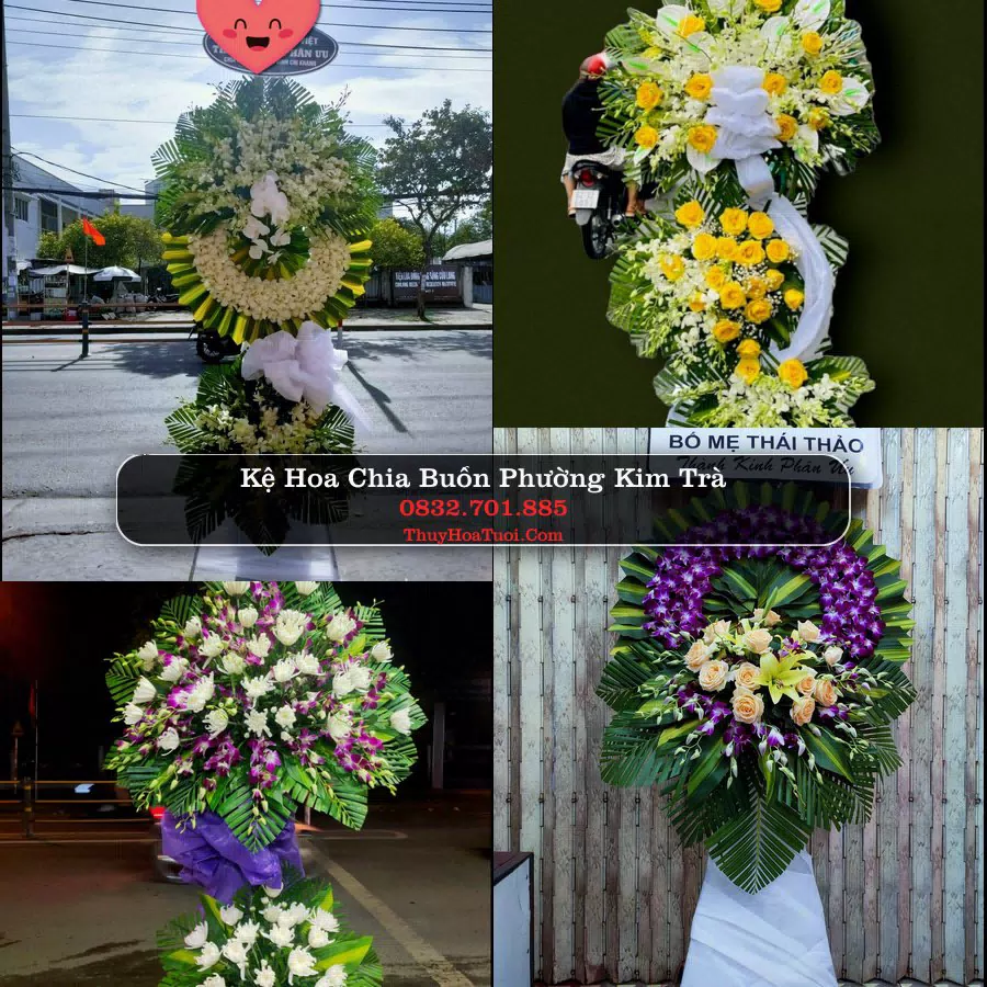 Kệ hoa tang lễ giao tại Phường Kim Trà, Huế