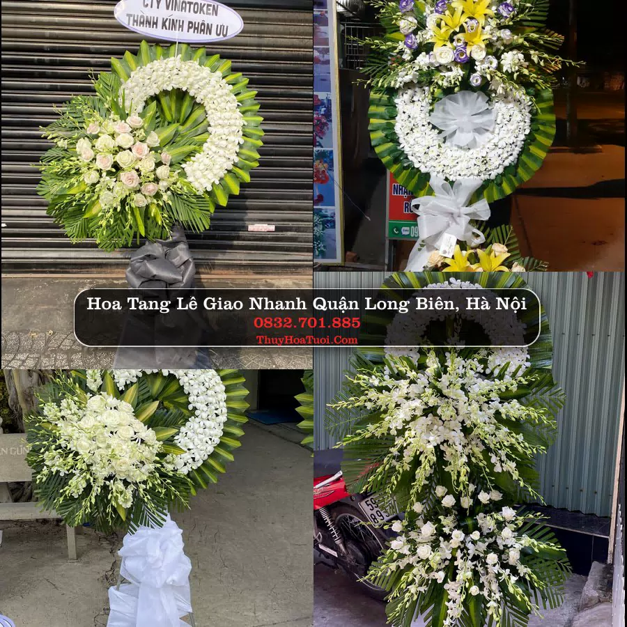 Kệ hoa tang lễ giao tại Quận Long Biên, Hà Nội