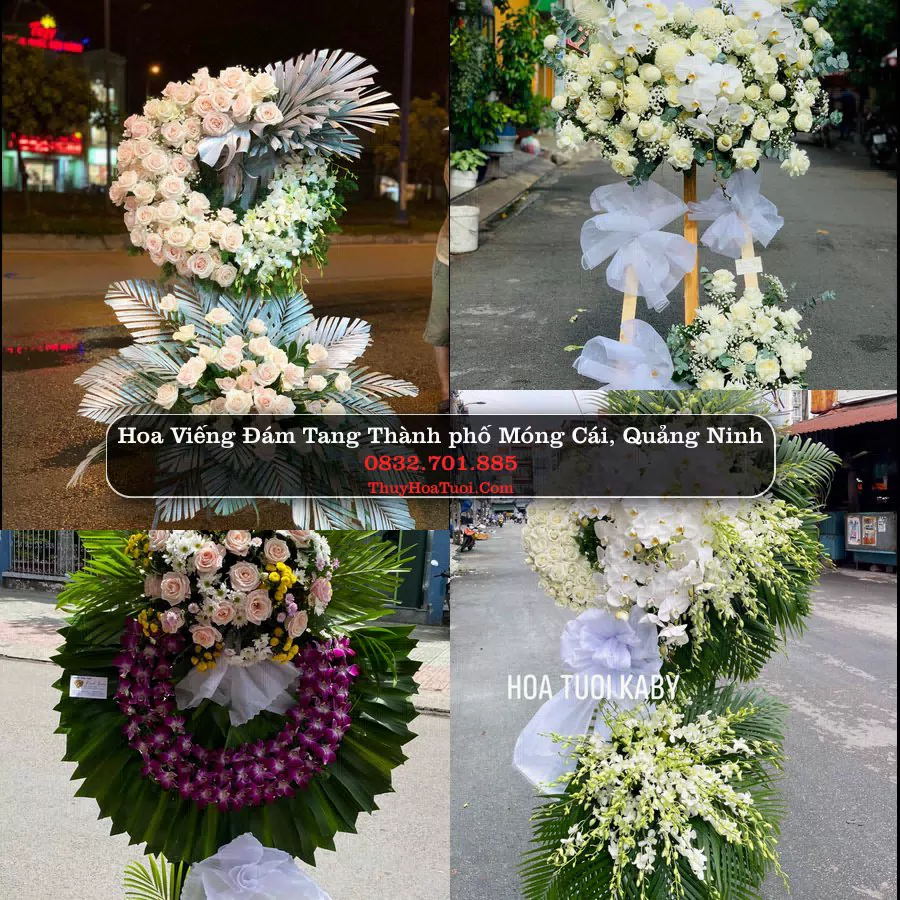 Vòng hoa chia buồn Thành phố Móng Cái, Quảng Ninh - ThuyHoaTuoi.Com