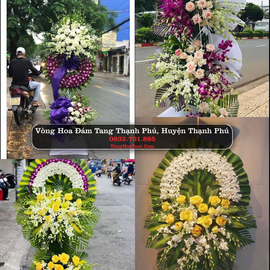 Vòng hoa chia buồn Thạnh Phú - ThuyHoaTuoi.Com