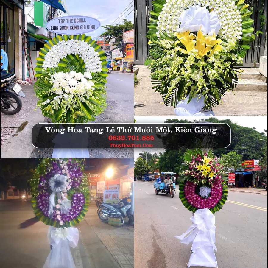 Vòng hoa chia buồn Thứ Mười Một, Kiên Giang - ThuyHoaTuoi.Com
