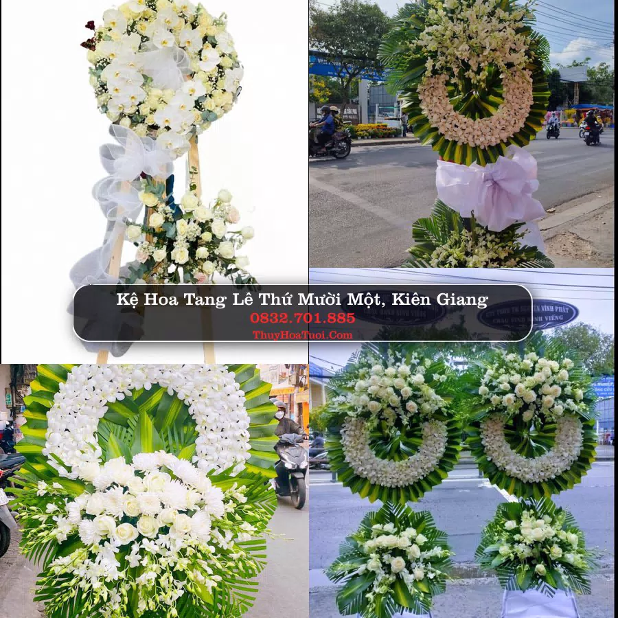 Kệ hoa tang lễ giao tại Thứ Mười Một, Kiên Giang