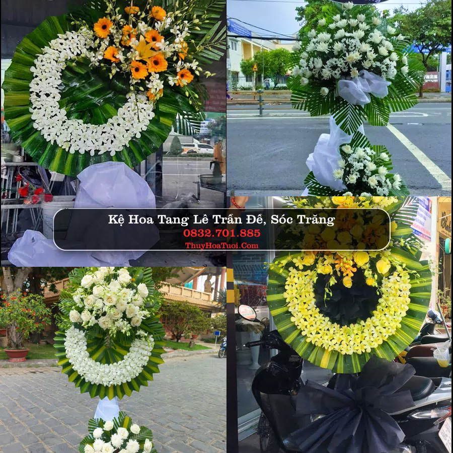 Kệ hoa tang lễ giao tại Trần Đề, Sóc Trăng