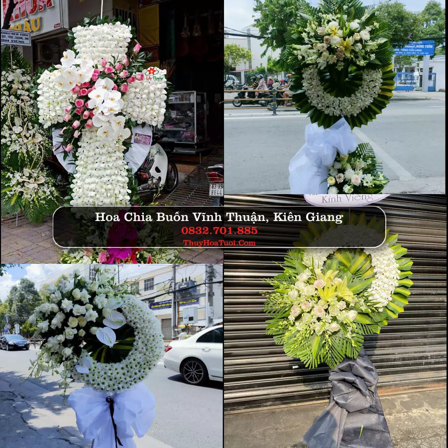 Vòng hoa chia buồn Vĩnh Thuận, Kiên Giang - ThuyHoaTuoi.Com