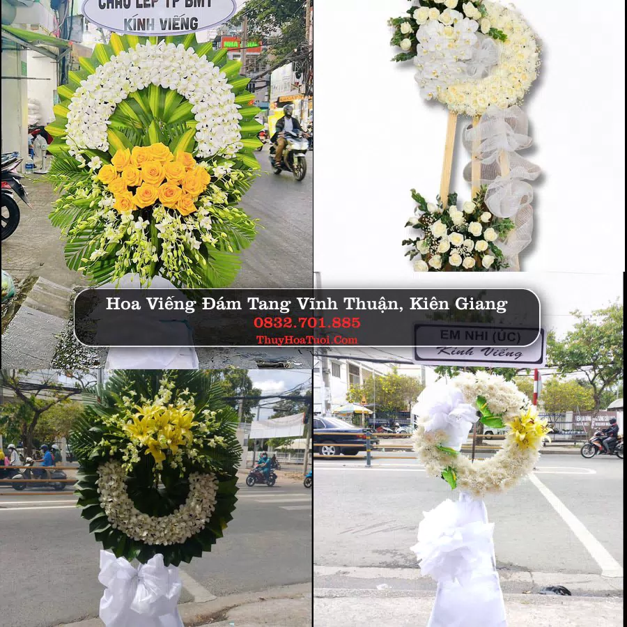 Kệ hoa tang lễ giao tại Vĩnh Thuận, Kiên Giang