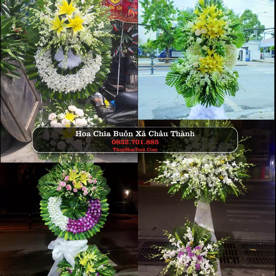 Vòng hoa chia buồn Xã Châu Thành - ThuyHoaTuoi.Com