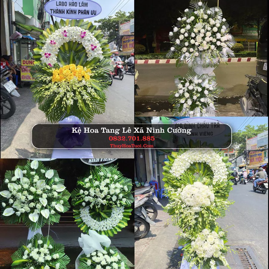 Vòng hoa chia buồn Xã Ninh Cường - ThuyHoaTuoi.Com