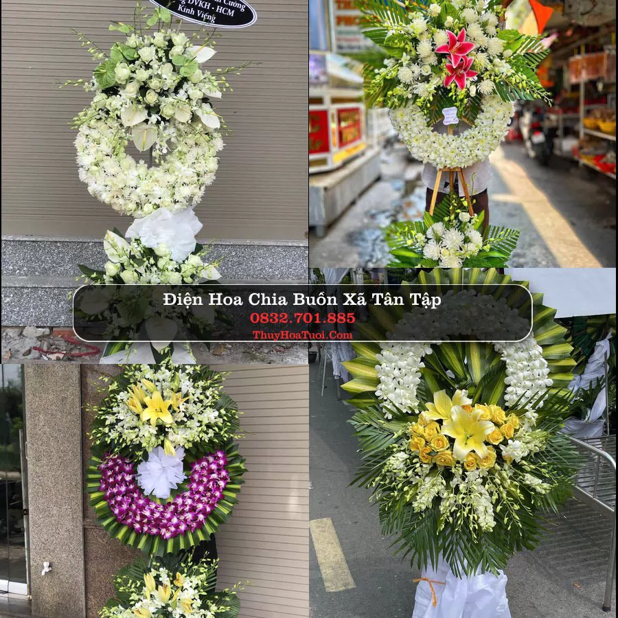Kệ hoa tang lễ giao tại Xã Tân Tập, Tây Ninh