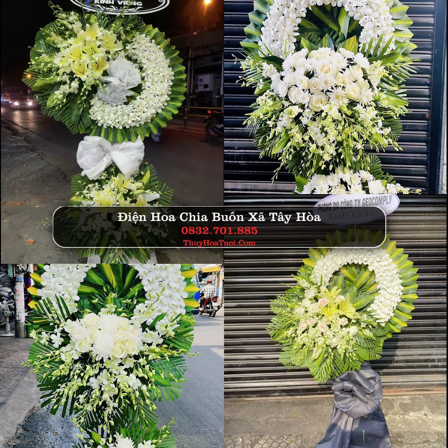 Vòng hoa chia buồn Xã Tây Hòa - ThuyHoaTuoi.Com