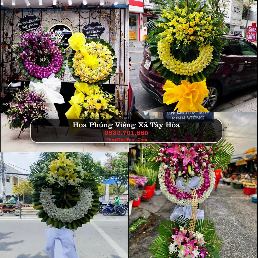 Kệ hoa tang lễ giao tại Xã Tây Hòa, Đắk Lắk