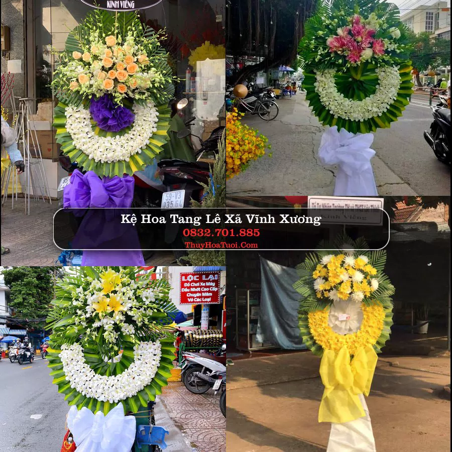 Vòng hoa chia buồn Xã Vĩnh Xương - ThuyHoaTuoi.Com