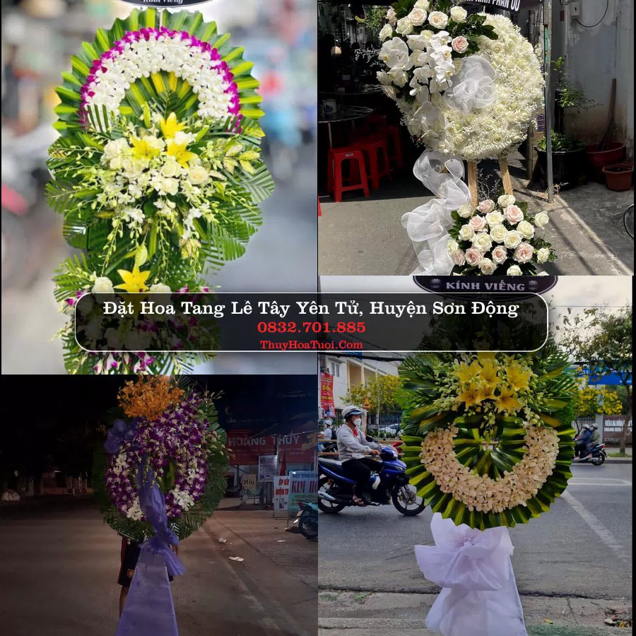 Vòng hoa chia buồn Tây Yên Tử - ThuyHoaTuoi.Com